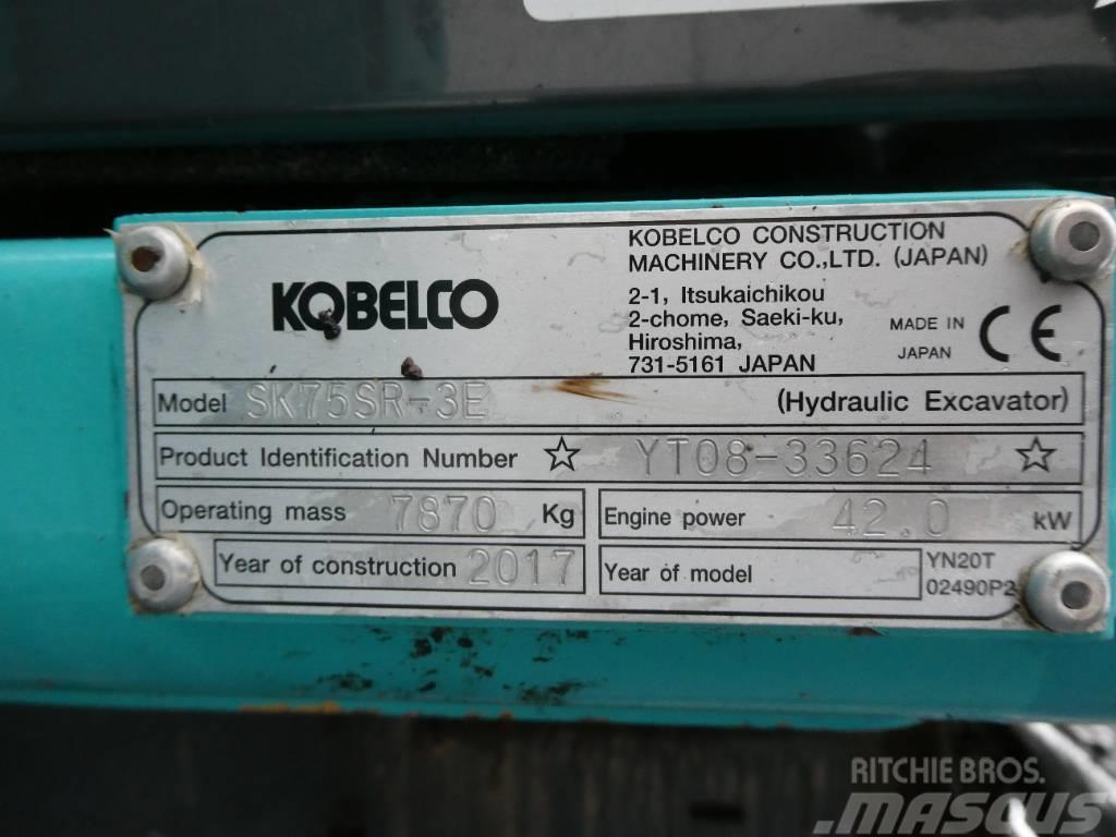 Kobelco SK 75 SR-3E Midi rýpadlá 7 t - 12 t