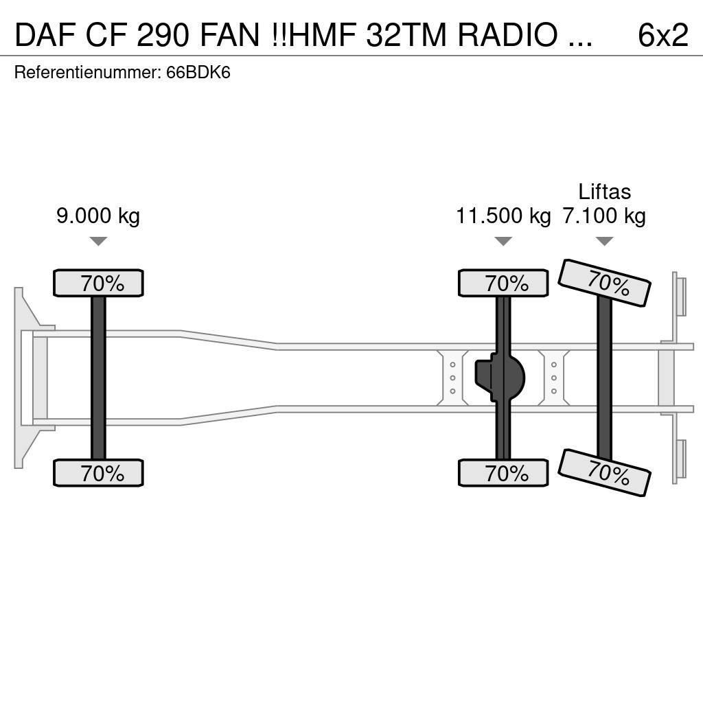 DAF CF 290 FAN !!HMF 32TM RADIO REMOTE!! FRONT STAMP!! Univerzálne terénne žeriavy