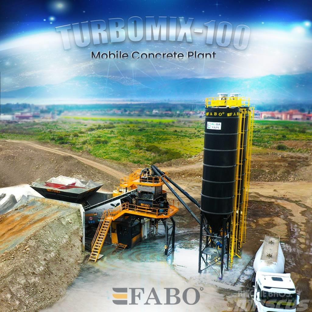  TURBOMIX-100 Mobile Concrete Batching Plant Príslušenstvo betonárskych strojov a zariadení