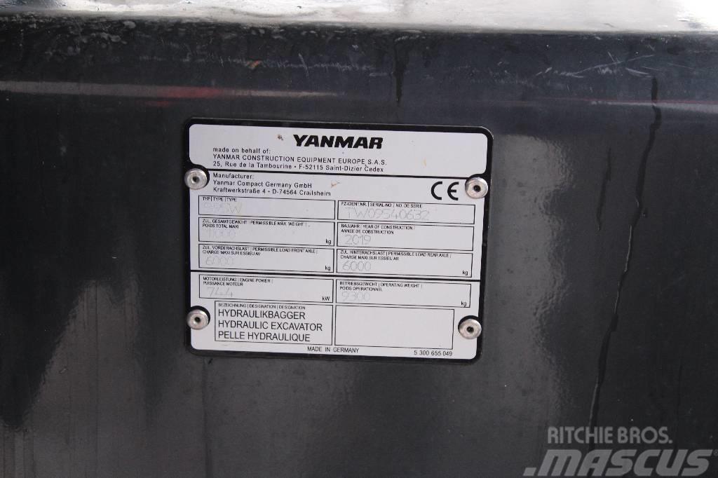 Yanmar B 95 W / Engcon EC-Oil, Rasvari, Lämmitin, ym! Kolesové rýpadlá