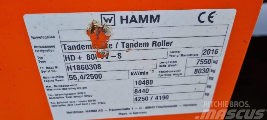 Hamm HD+ 80 i VV-S Tandemové valce