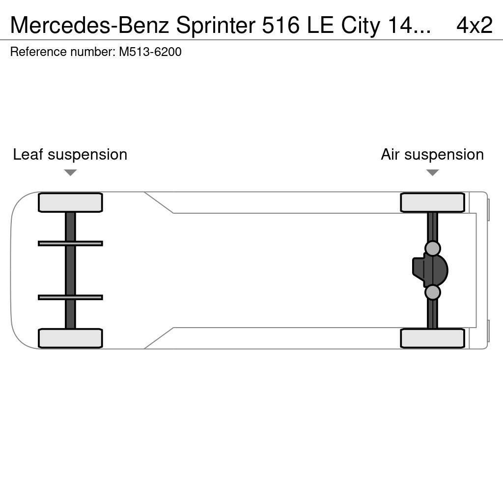 Mercedes-Benz Sprinter 516 LE City 14 PCS AVAILABLE / PASSANGERS Mestské autobusy
