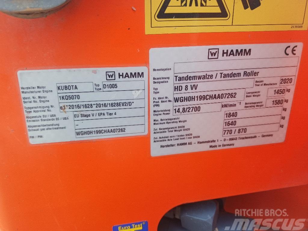Hamm HD 8 VV Tandemové valce
