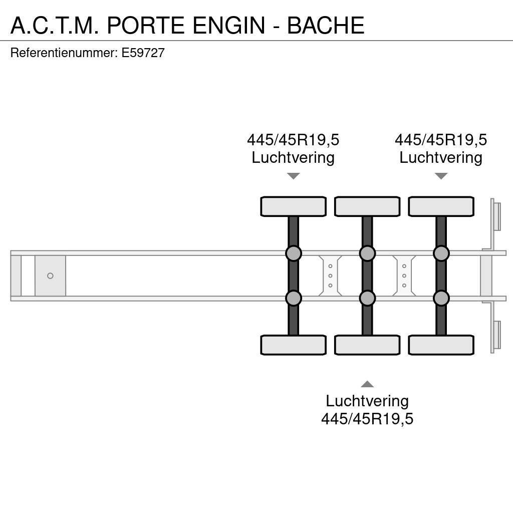  A.C.T.M. PORTE ENGIN - BACHE Podvalníkové návesy