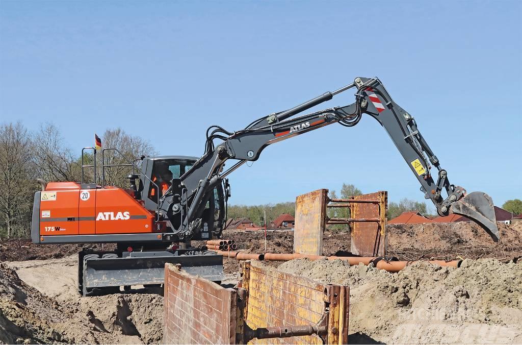 Atlas 175 W Koparka kołowa wheeled excavator Kolesové rýpadlá