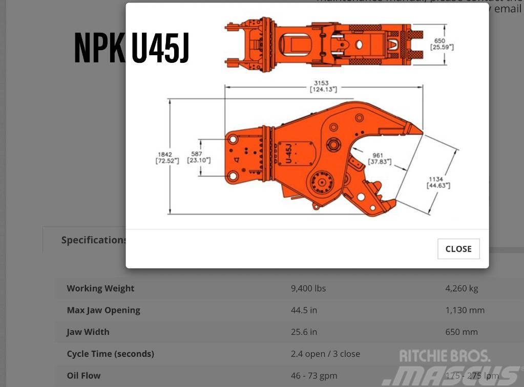 NPK U 45 JR Ďalšie komponenty