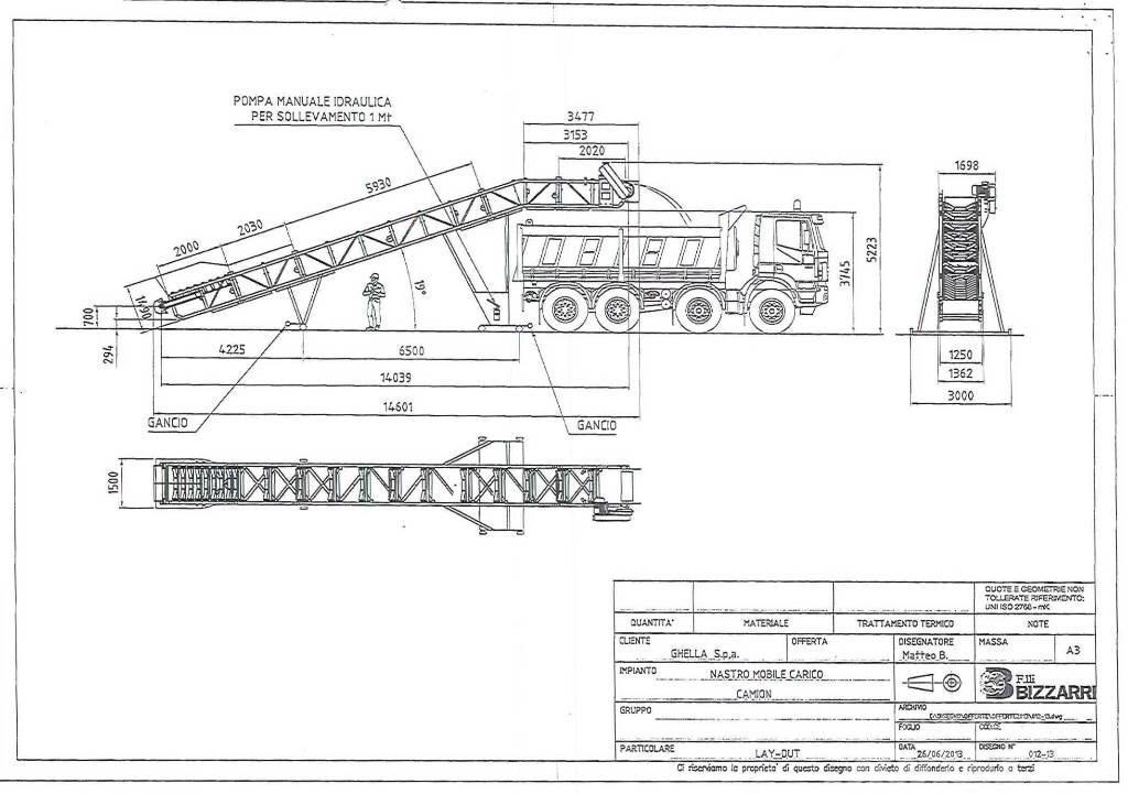  F.lli Bizzarri Nastro Trasportatore NTS80/15 Ostatné podzemné zariadenia