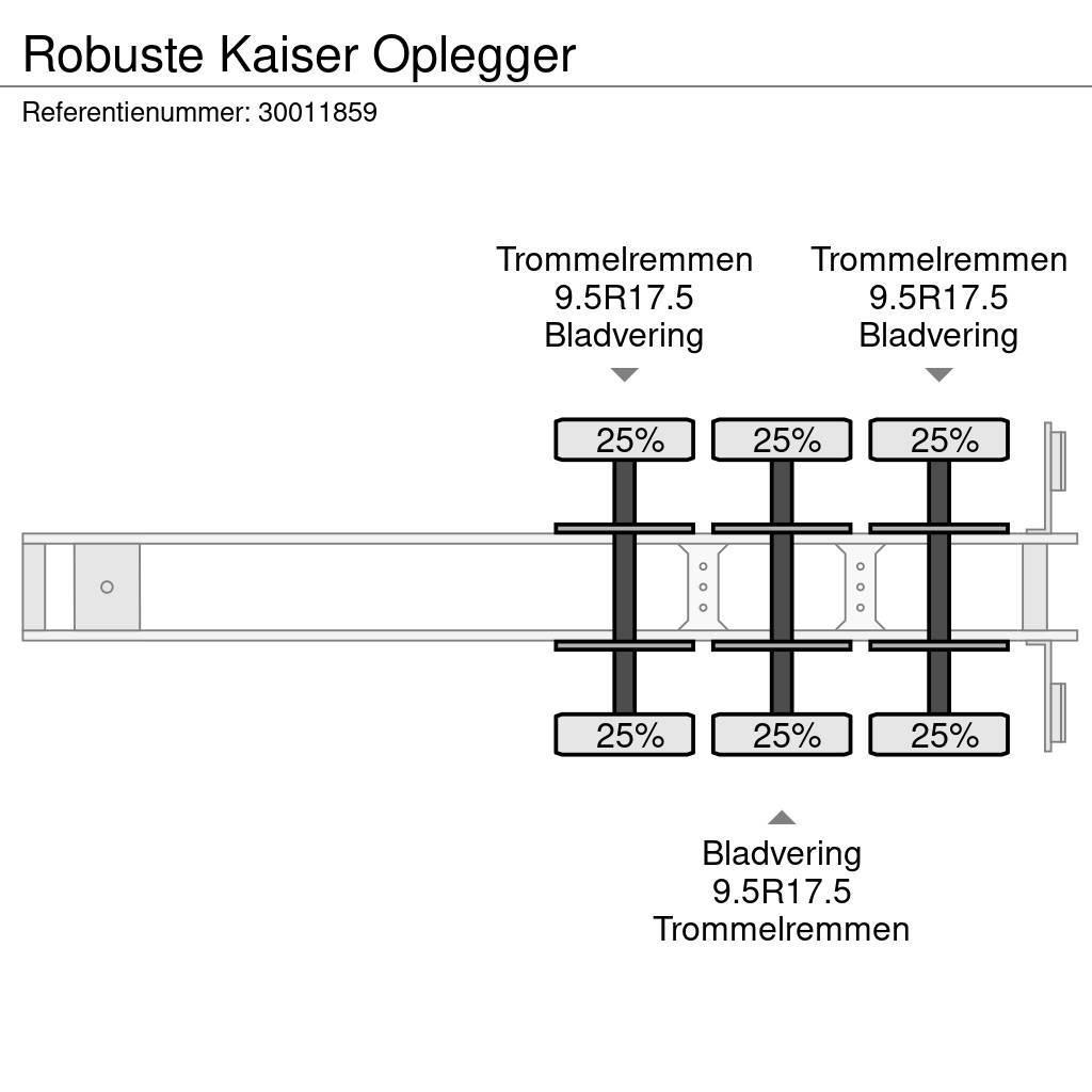 Robuste Kaiser Oplegger Podvalníkové návesy
