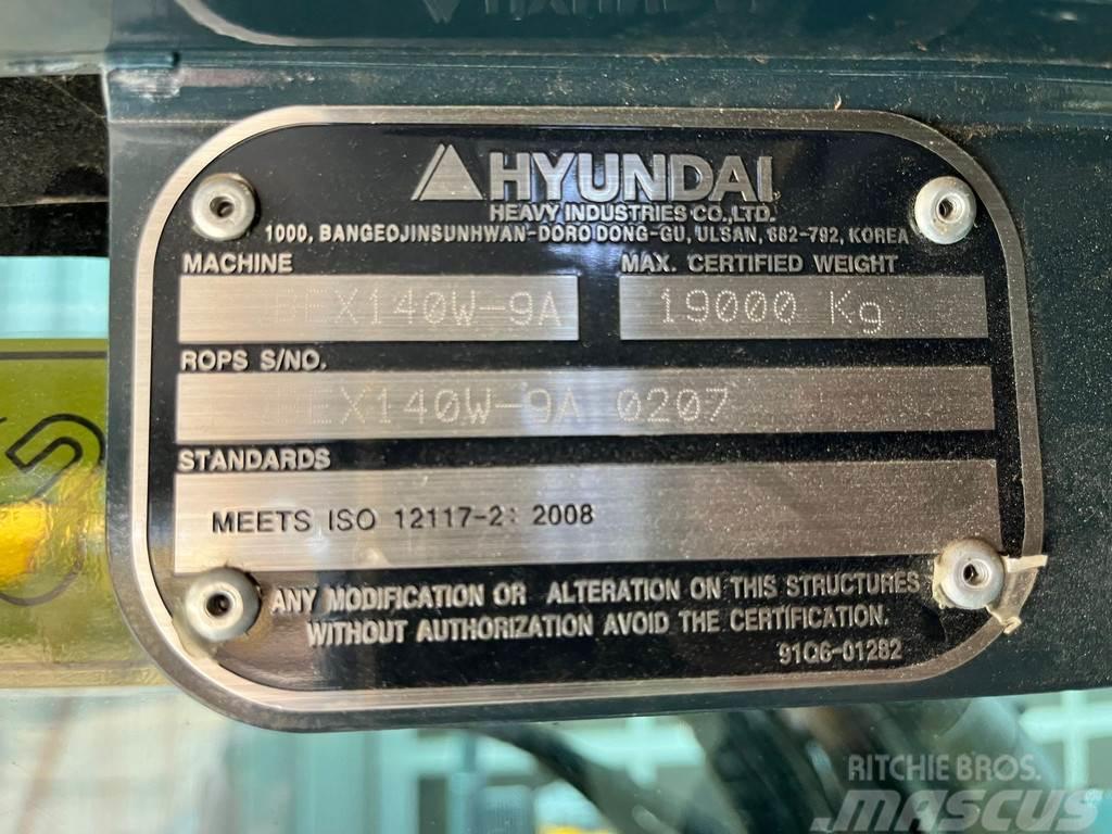 Hyundai Robex 140W-9A | Rototilt R4 Kolesové rýpadlá