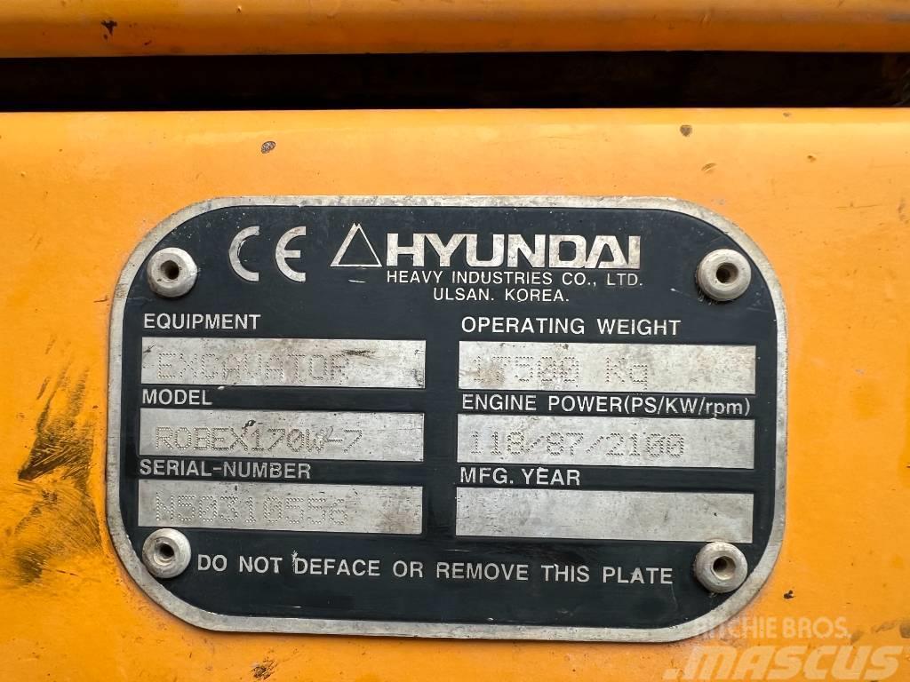 Hyundai R 170W-7 Kolesové rýpadlá