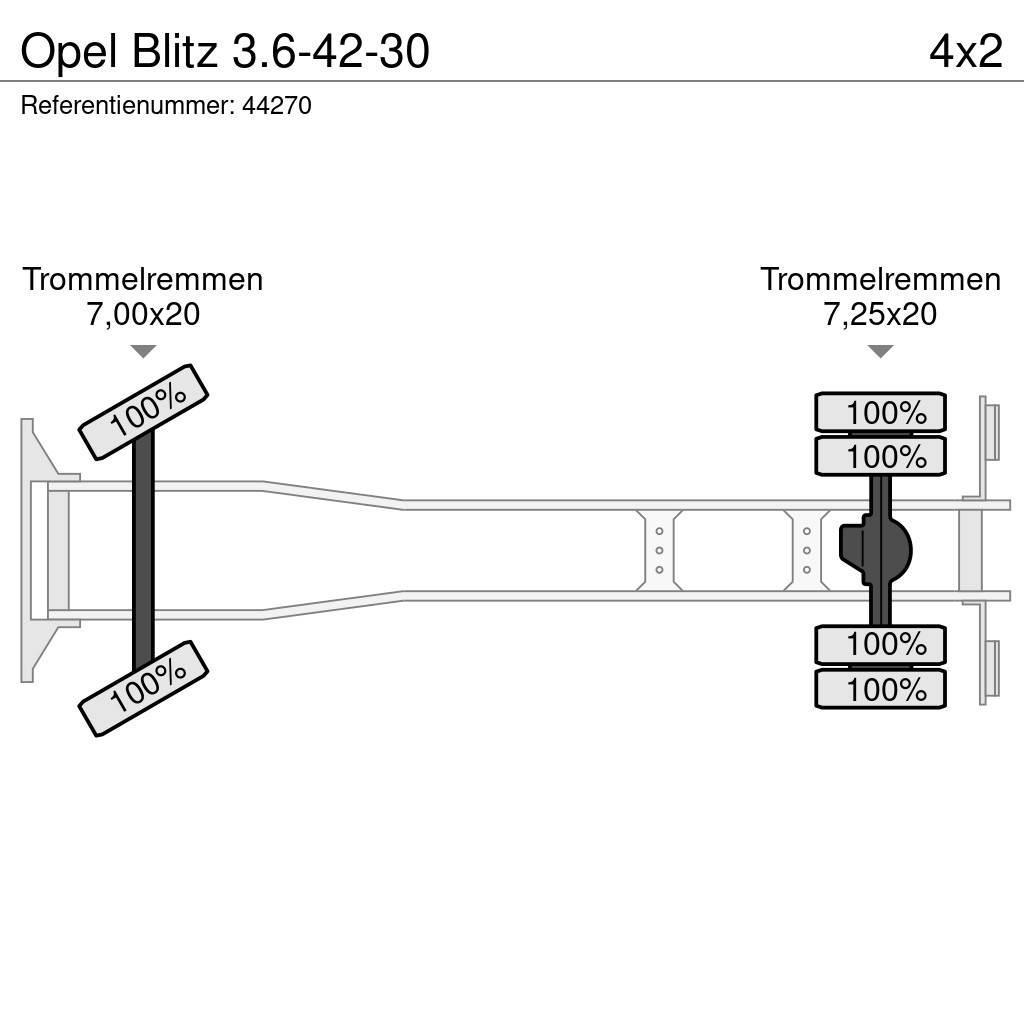 Opel Blitz 3.6-42-30 Plošinové nákladné automobily/nákladné automobily so sklápacími bočnicami