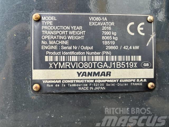 Yanmar Vio80 Midi rýpadlá 7 t - 12 t