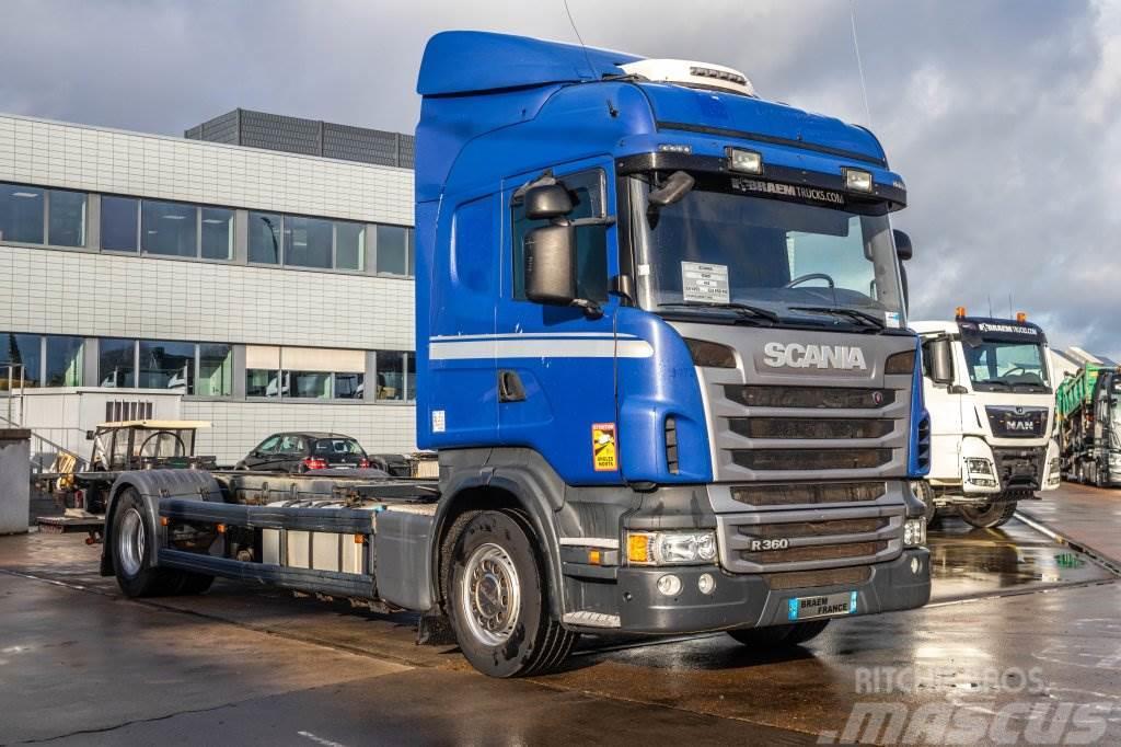 Scania R360+E5+INTARDER+DHOLLANDIA Lanový nosič kontajnerov
