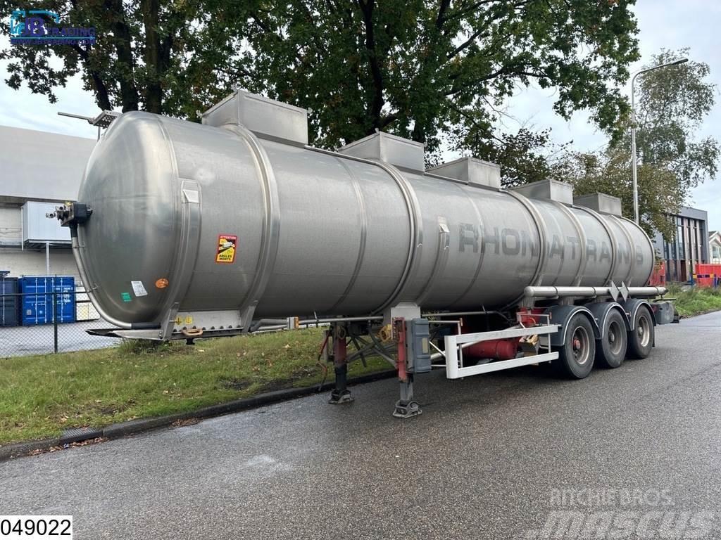 Magyar Chemie 34500 Liter, RVS tank, 1 Compartment Cisternové návesy
