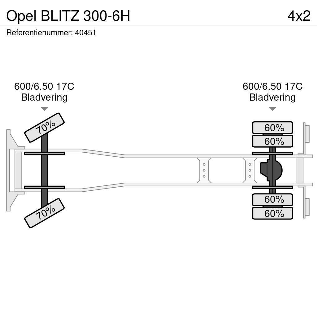 Opel BLITZ 300-6H Plošinové nákladné automobily/nákladné automobily so sklápacími bočnicami