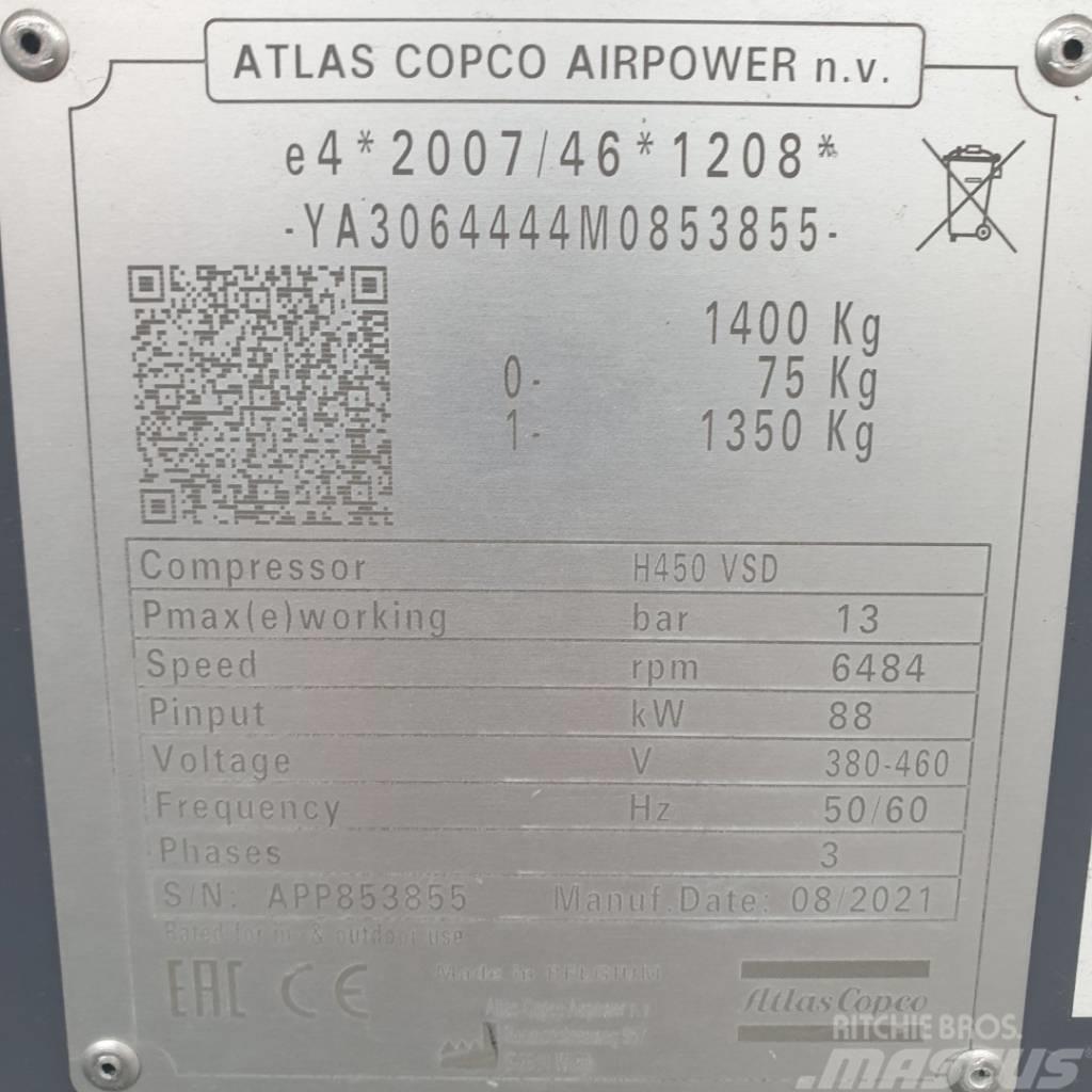 Atlas Copco E-Air H450 VSD Kompresory