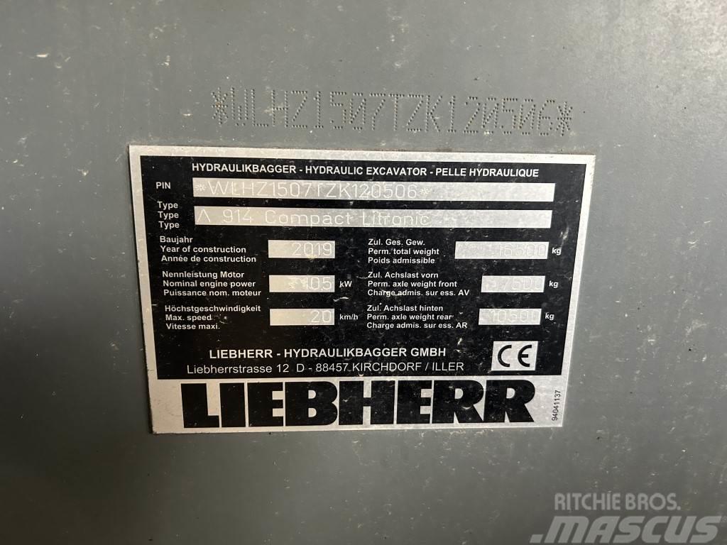 Liebherr A 914 Compact Litronic Kolesové rýpadlá