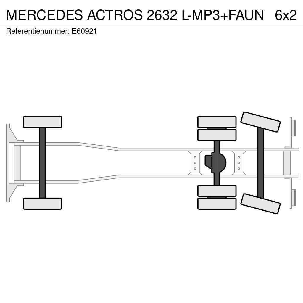 Mercedes-Benz ACTROS 2632 L-MP3+FAUN Smetiarske vozidlá