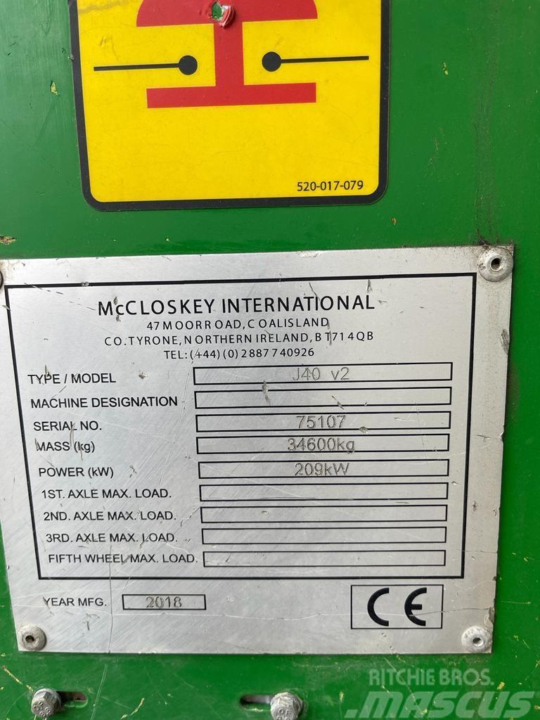 McCloskey J40 v2 Mobilné drviče