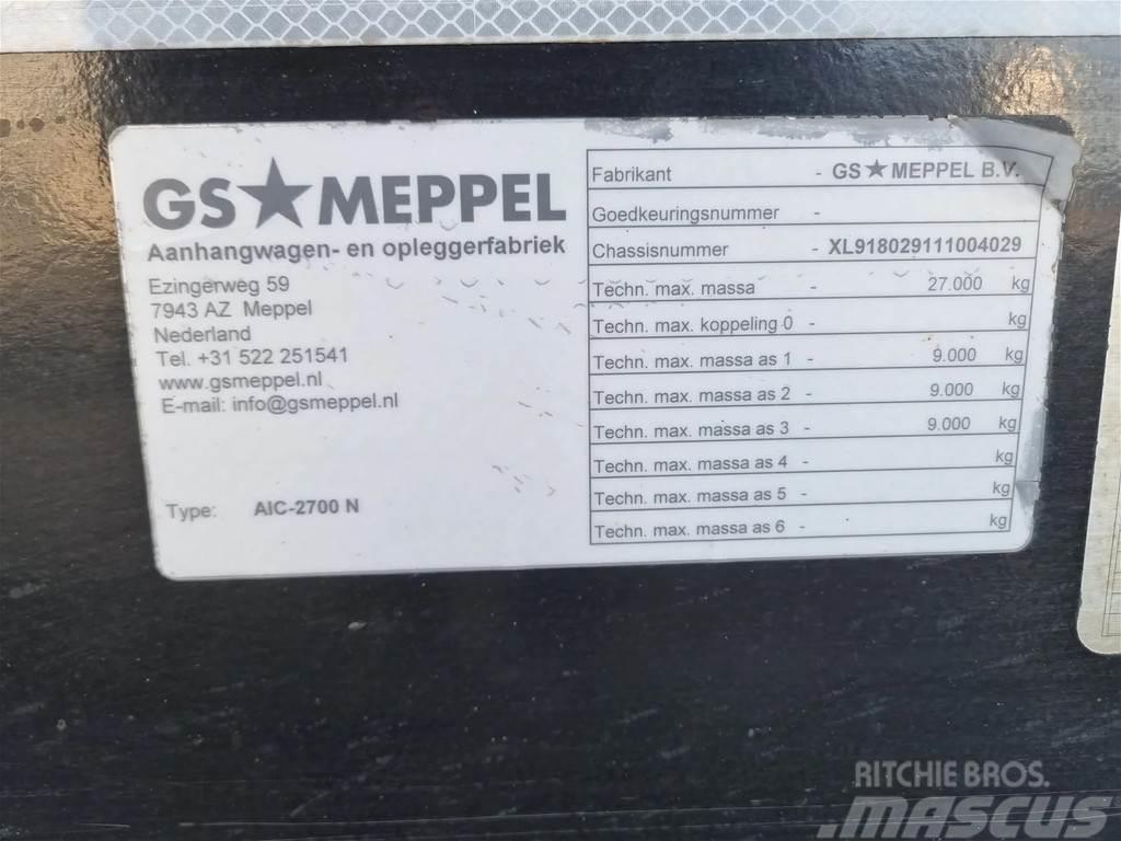 GS Meppel AIC-2700 N container aanhanger Kontajnerové prívesy