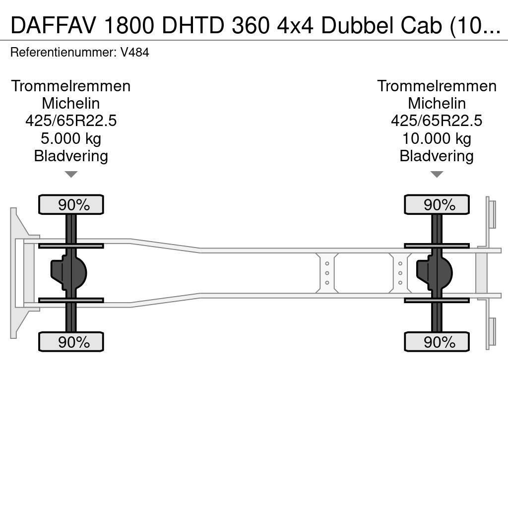 DAF FAV 1800 DHTD 360 4x4 Dubbel Cab (10 pers) Ziegler Hasičské vozy