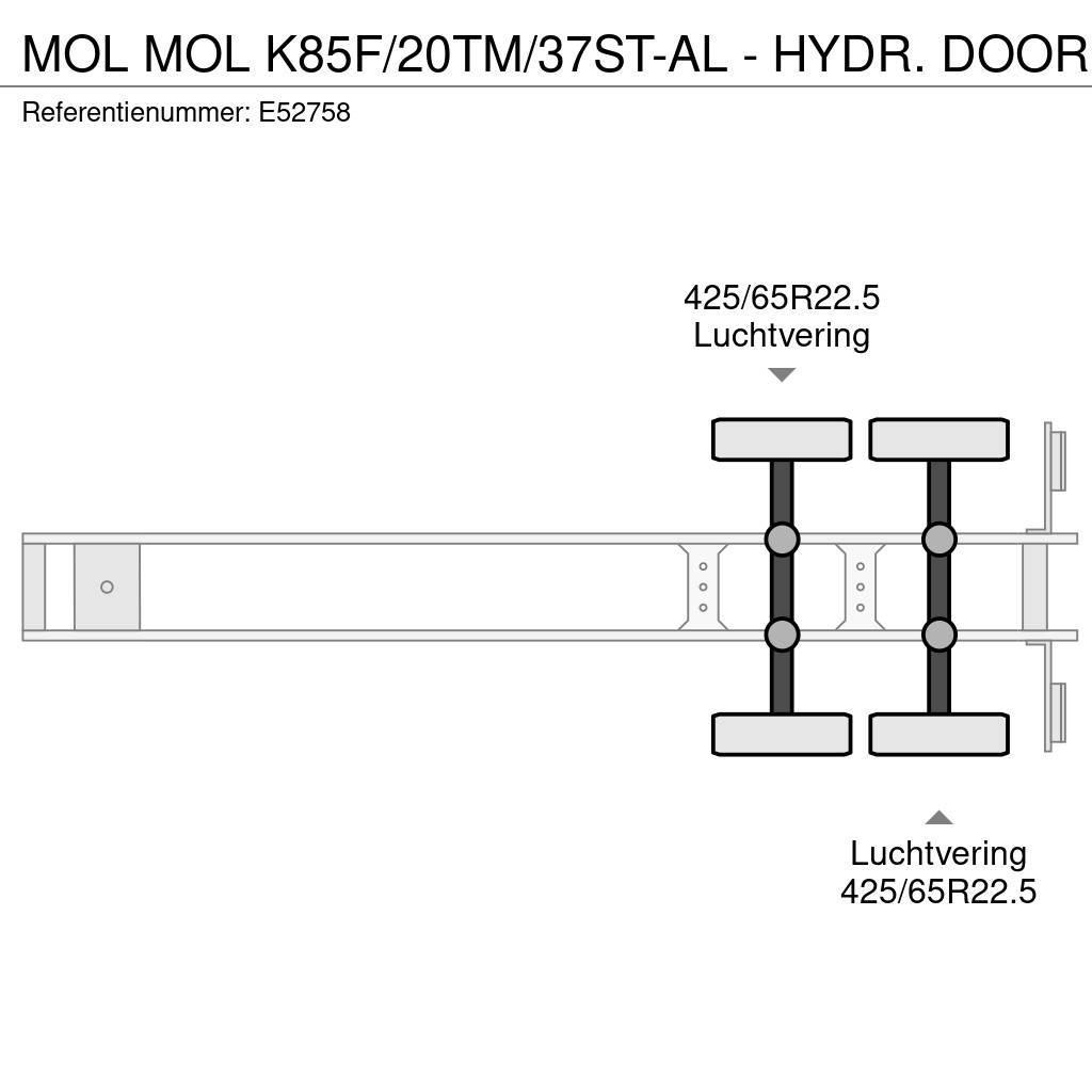 MOL K85F/20TM/37ST-AL - HYDR. DOOR Sklápacie návesy