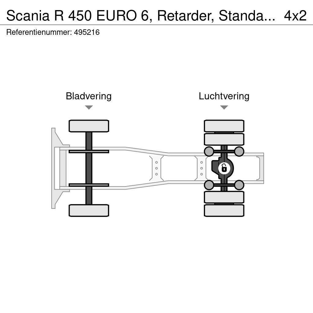 Scania R 450 EURO 6, Retarder, Standairco Ťahače