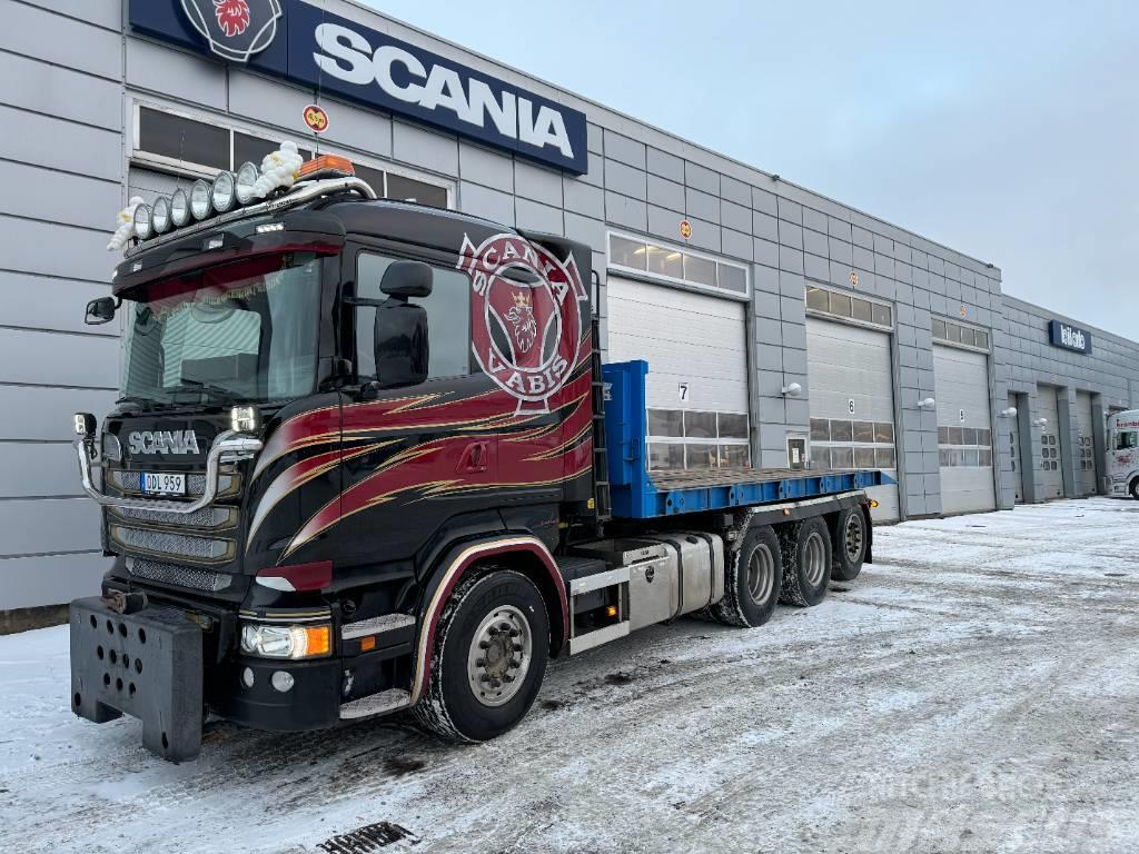 Scania Scania R580lb8x4*4 full plog Hákový nosič kontajnerov