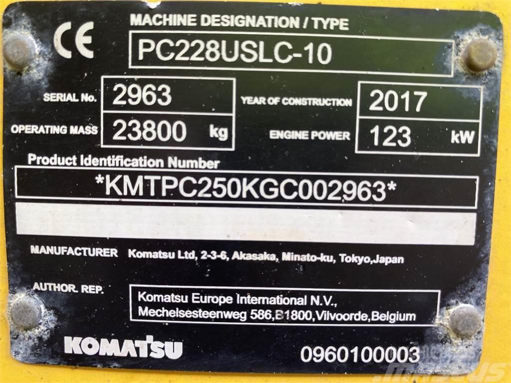 Komatsu PC228USLC-10 Pásové rýpadlá