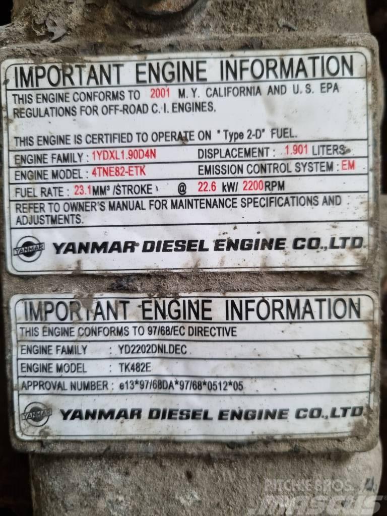 Yanmar DIESEL ENGINE TK482E Motory