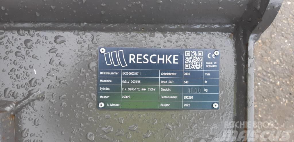 Reschke Grabenräumlöffel OQ70/55-2000mm A#5842 Hĺbkové lopaty