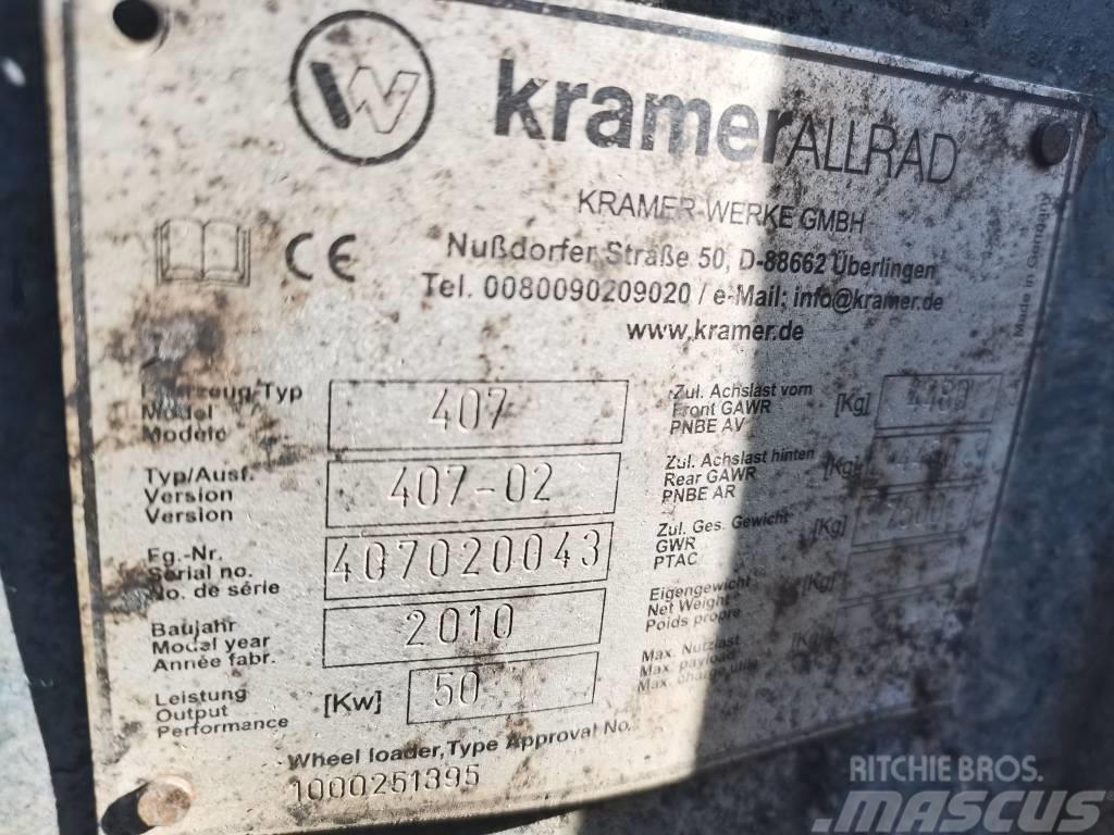 Kramer Allrad 407 KT 2010r.Parts Teleskopické kolesové nakladače