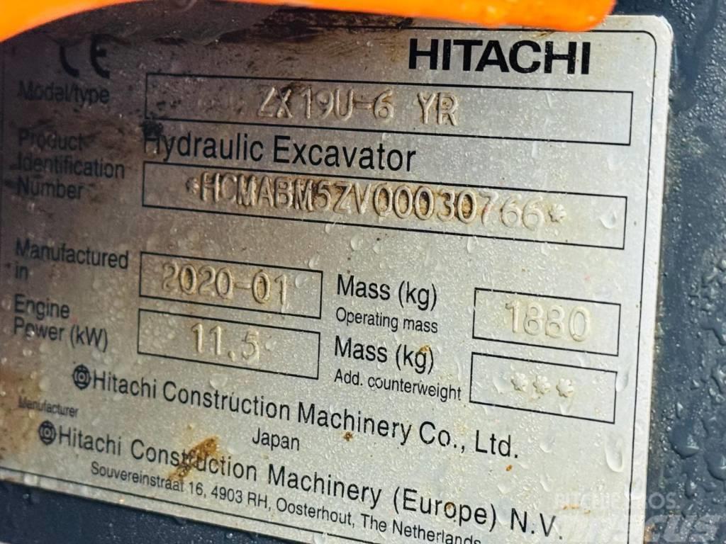 Hitachi ZX 19 U-6 YR Mini rýpadlá < 7t