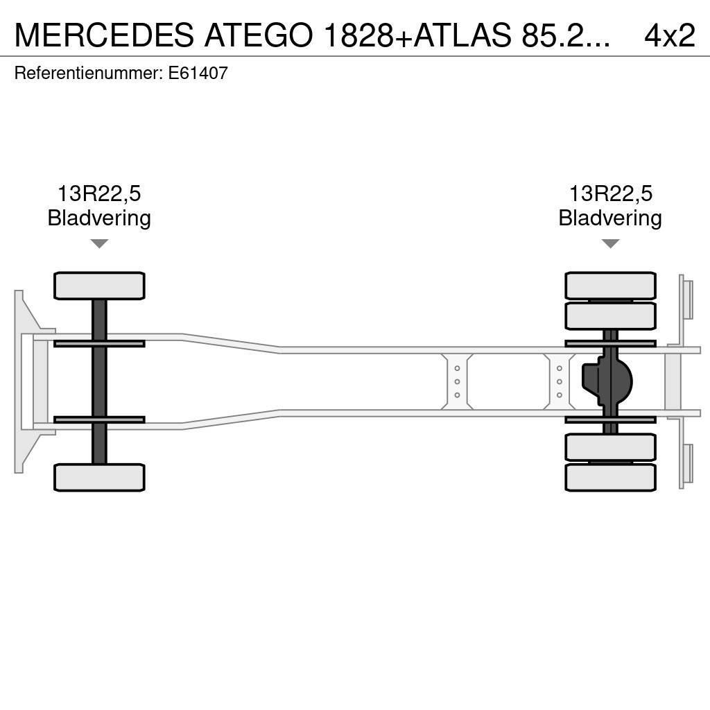 Mercedes-Benz ATEGO 1828+ATLAS 85.2+DALBY14T Nosiče kontajnerov/Prepravníky kontajnerov