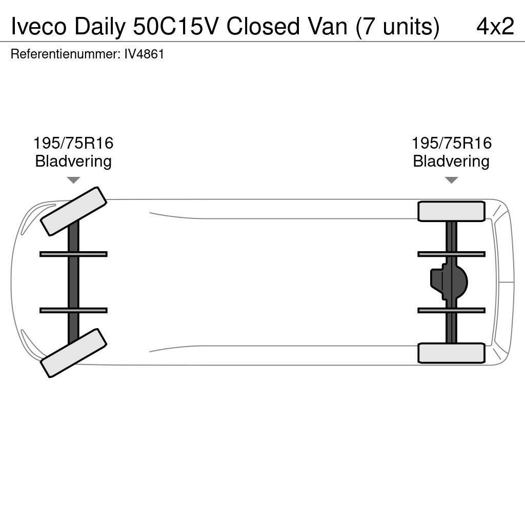 Iveco Daily 50C15V Closed Van (7 units) Skriňová nadstavba
