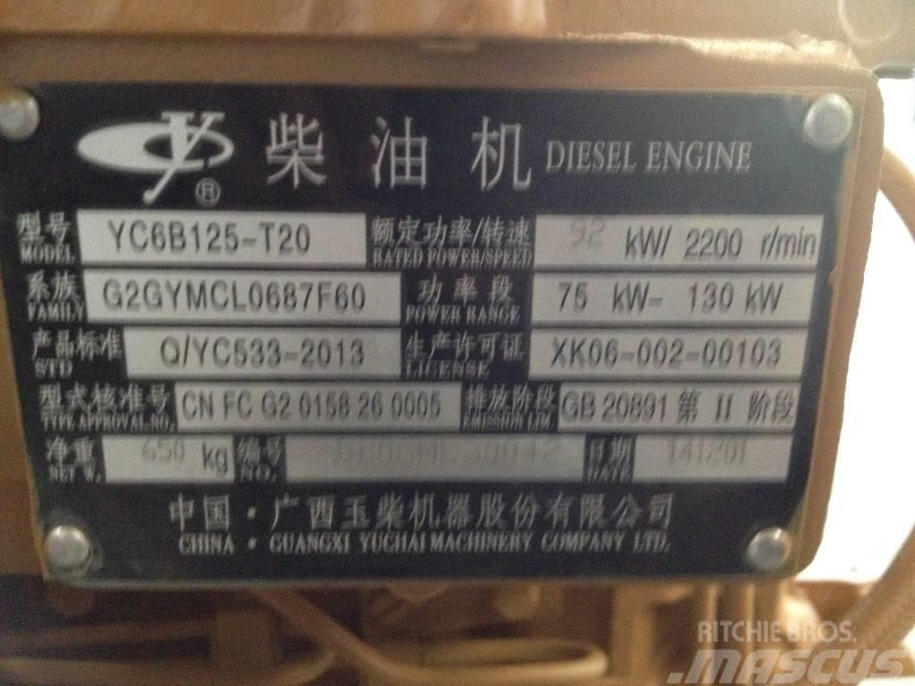 Yuchai YC6B125-T20 Motory