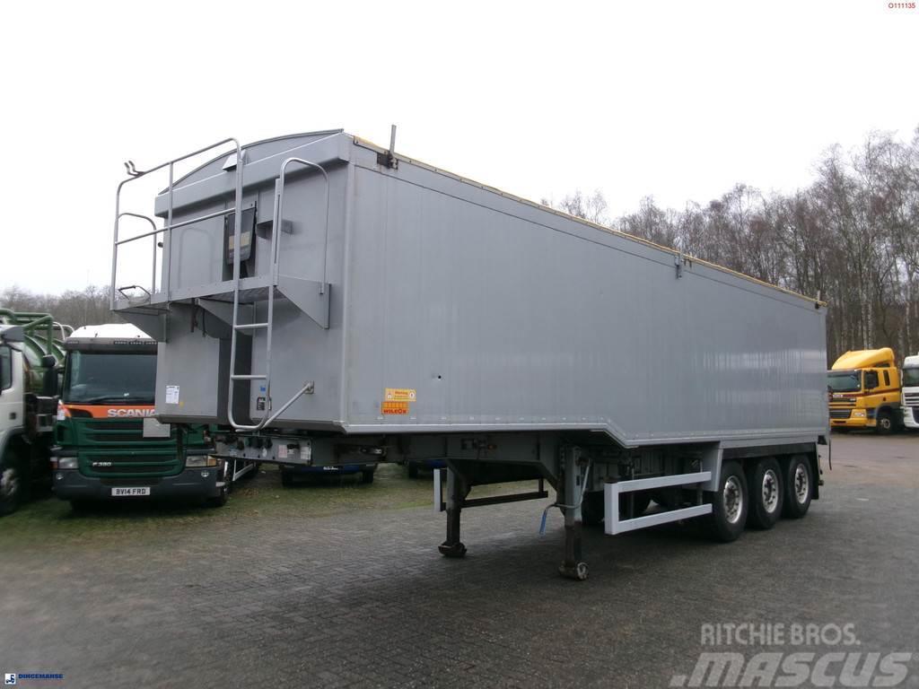 Wilcox Tipper trailer alu 52 m3 + tarpaulin Sklápacie návesy