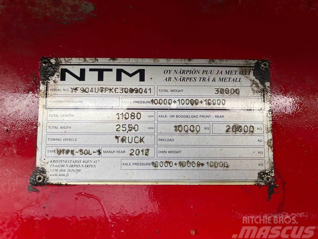 NTM UTPK-50L-5 BOX L=8525 mm Vyklápacie prívesy