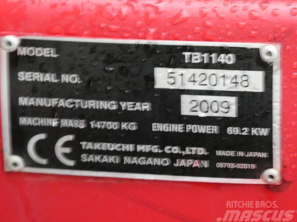 Takeuchi TB1140 + Palfinger PK 7501 + ENGCON Pásové rýpadlá