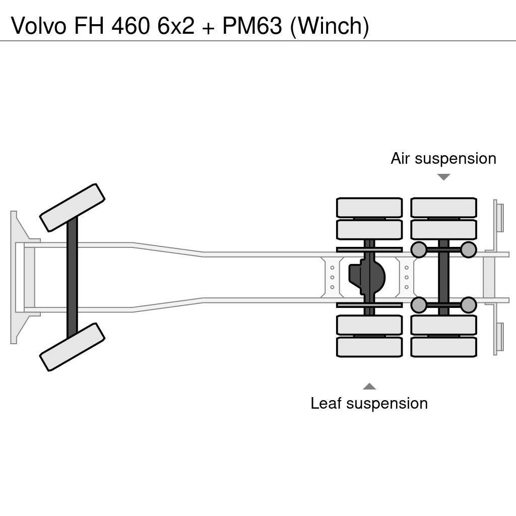 Volvo FH 460 6x2 + PM63 (Winch) Univerzálne terénne žeriavy