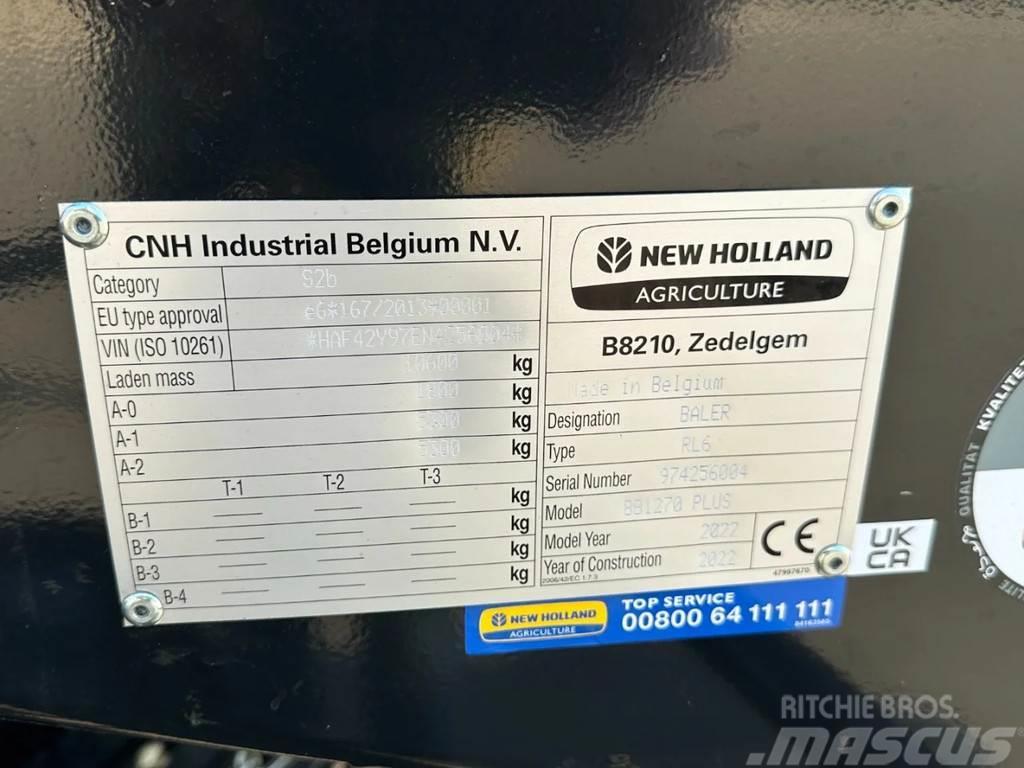 New Holland Bigbaler 1270 Plus bj 2022 met 3000 balen Žacie rezačky