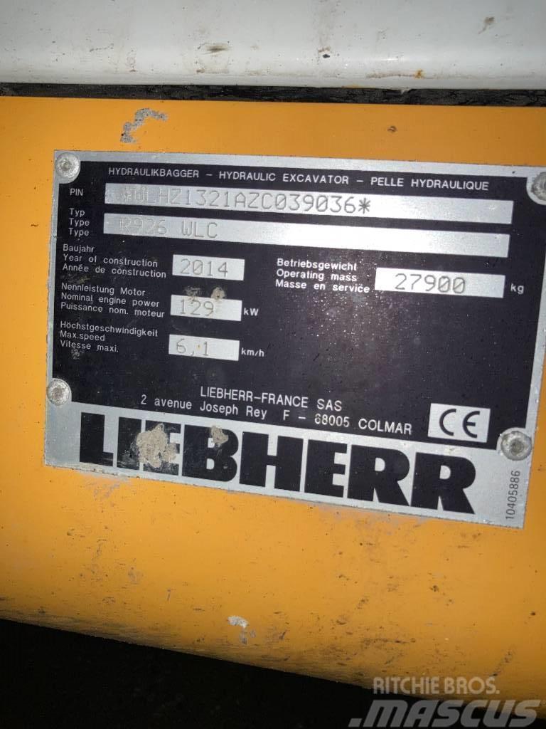 Liebherr R 926 WLC Pásové rýpadlá
