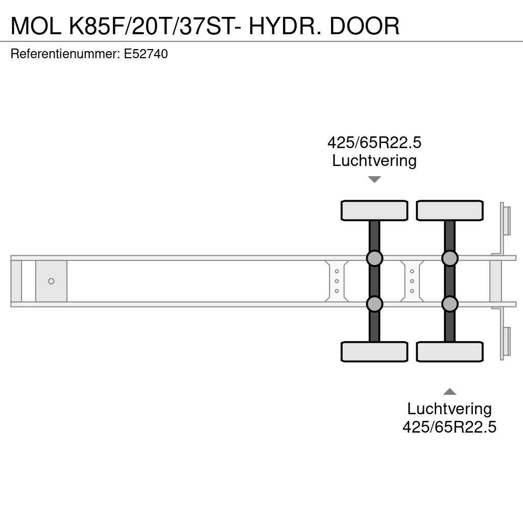 MOL K85F/20T/37ST- HYDR. DOOR Sklápacie návesy