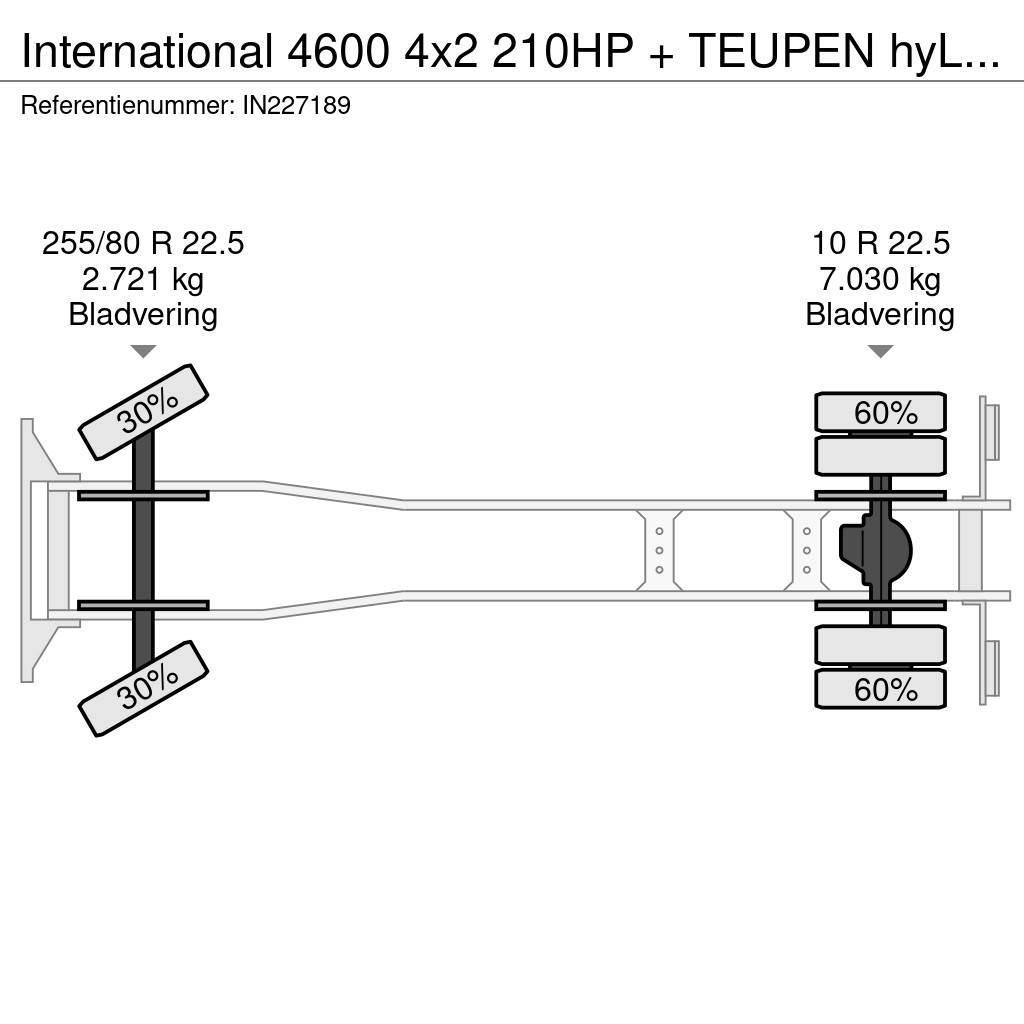 International 4600 4x2 210HP + TEUPEN hyLIFT Autoplošiny