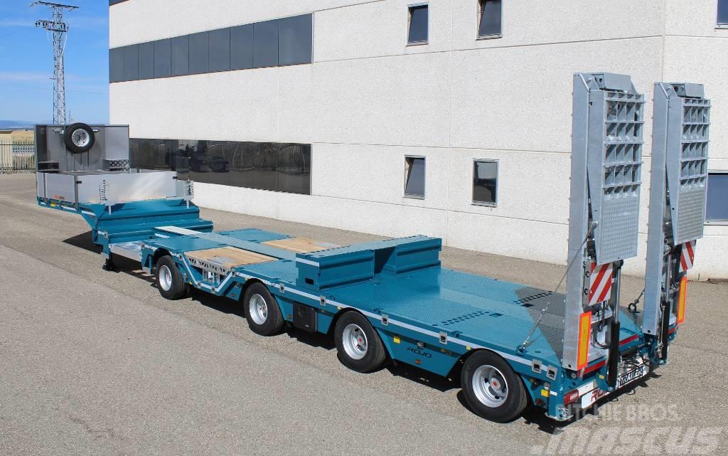 Rojo Trailer GPED4 4 axlad jumbotrombontrailer med hjulficka Nízko rámové nákladné automobily