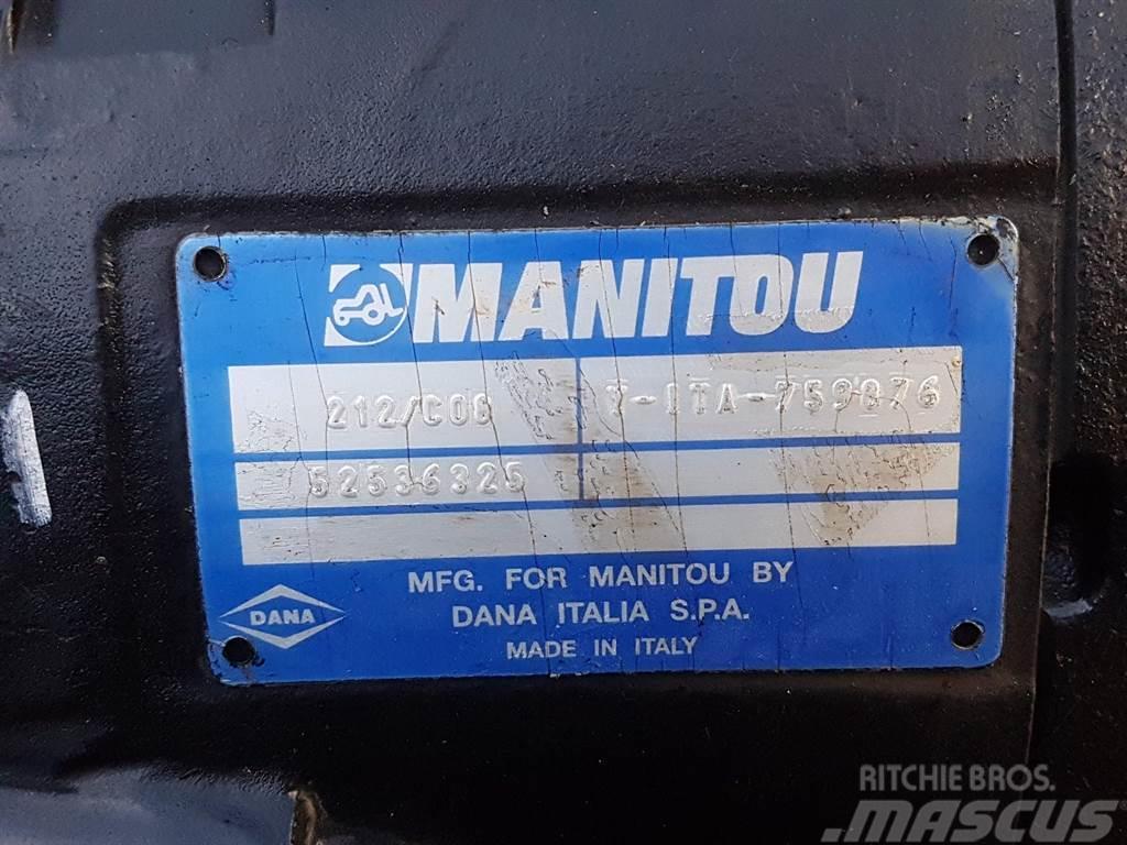 Manitou -Spicer Dana 212/C08-52536325-Axle/Achse/As Nápravy