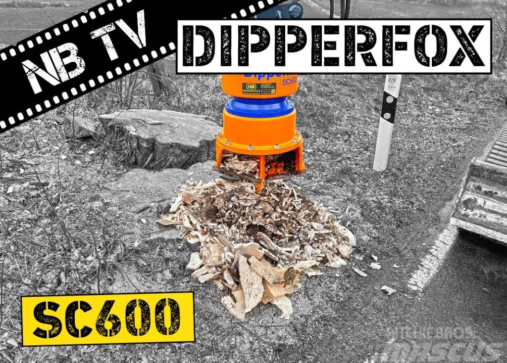 Dipperfox Baumstumpffräse SC600 -  60 Stümpfe pro Frézy na pne