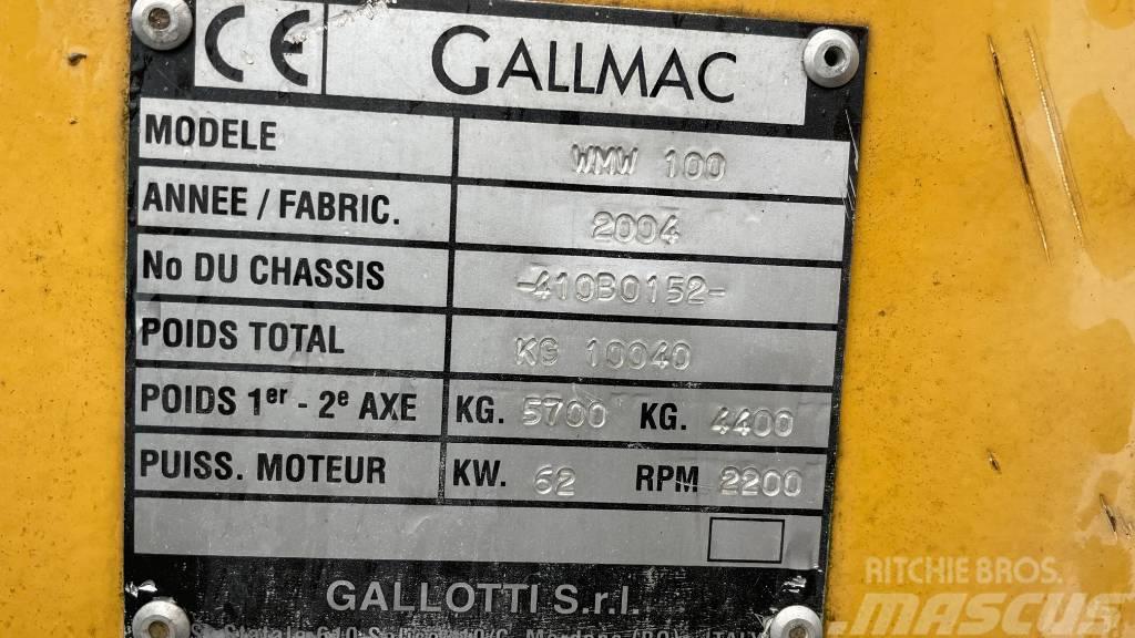 Gallmac WMW 100 Kolesové rýpadlá