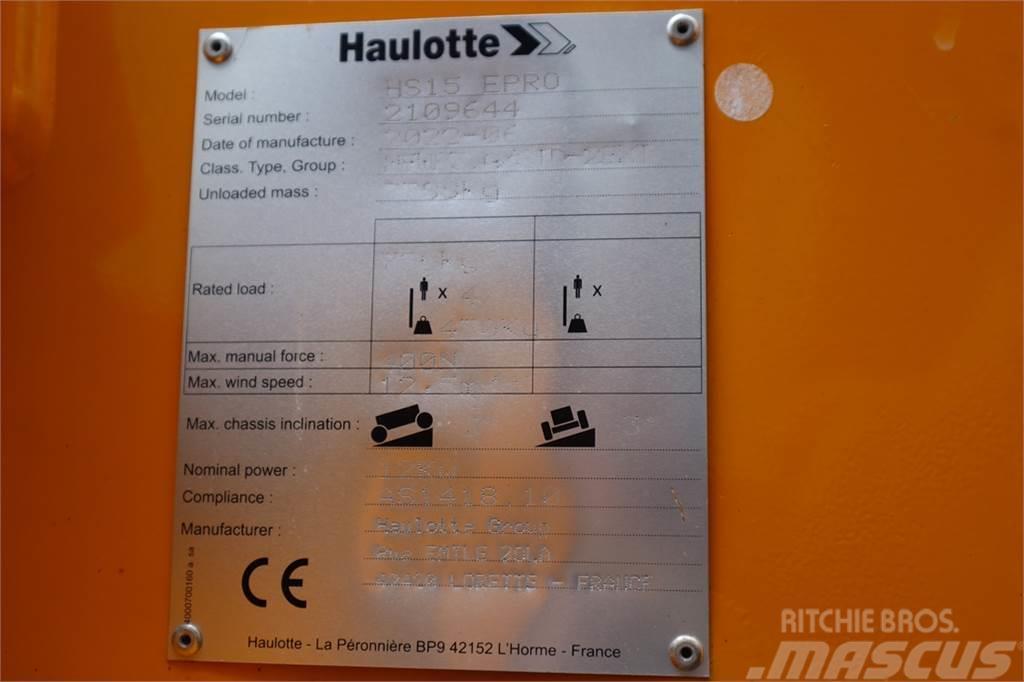 Haulotte HS15EPRO Valid Inspection, *Guarantee! Full Electr Nožnicové zdvíhacie plošiny