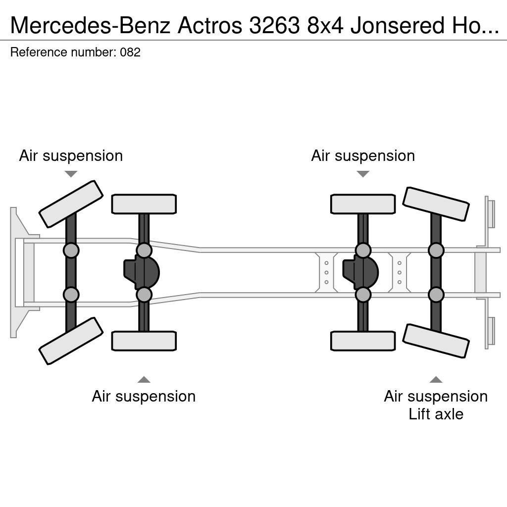 Mercedes-Benz Actros 3263 8x4 Jonsered Holztransporter/Retarder/ Nákladné vozidlá na prepravu dreva